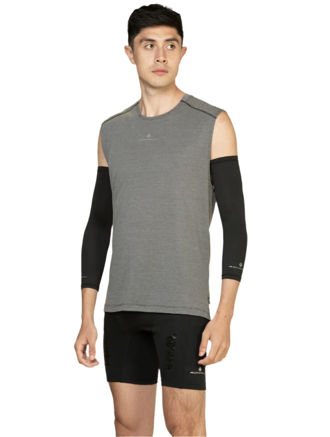 RonHill Mens Tech Golden Hour Tank - Black Matrix - SS25