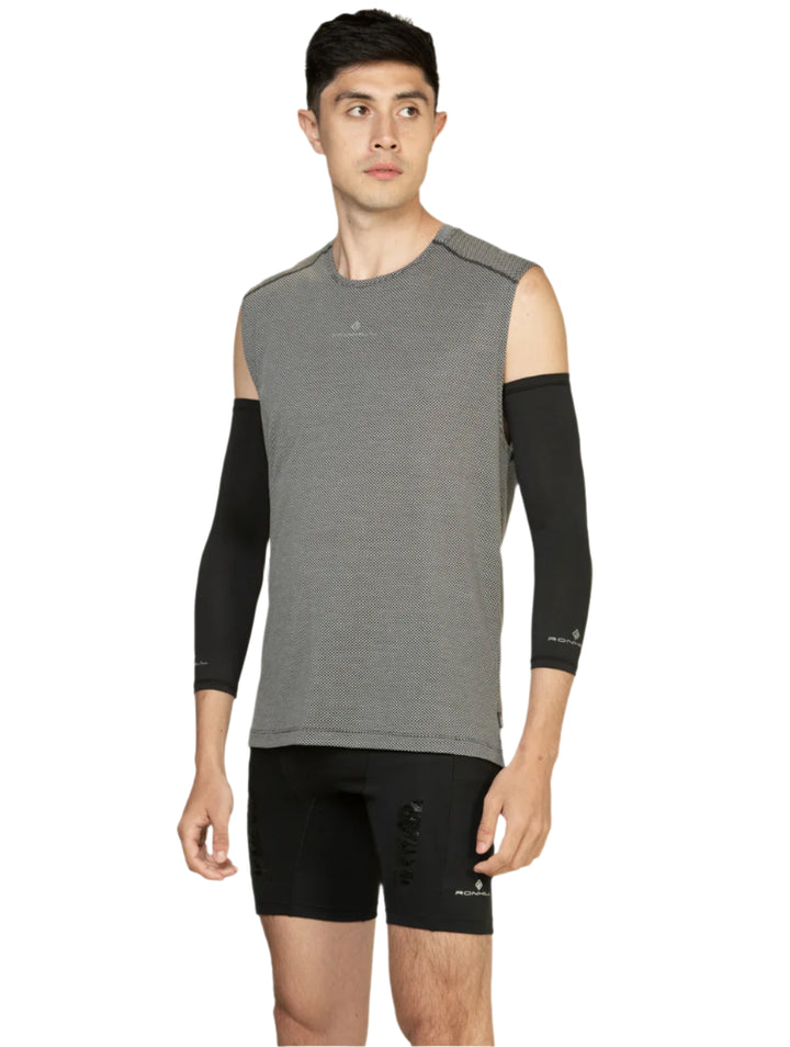 RonHill Mens Tech Golden Hour Tank - Black Matrix - SS25