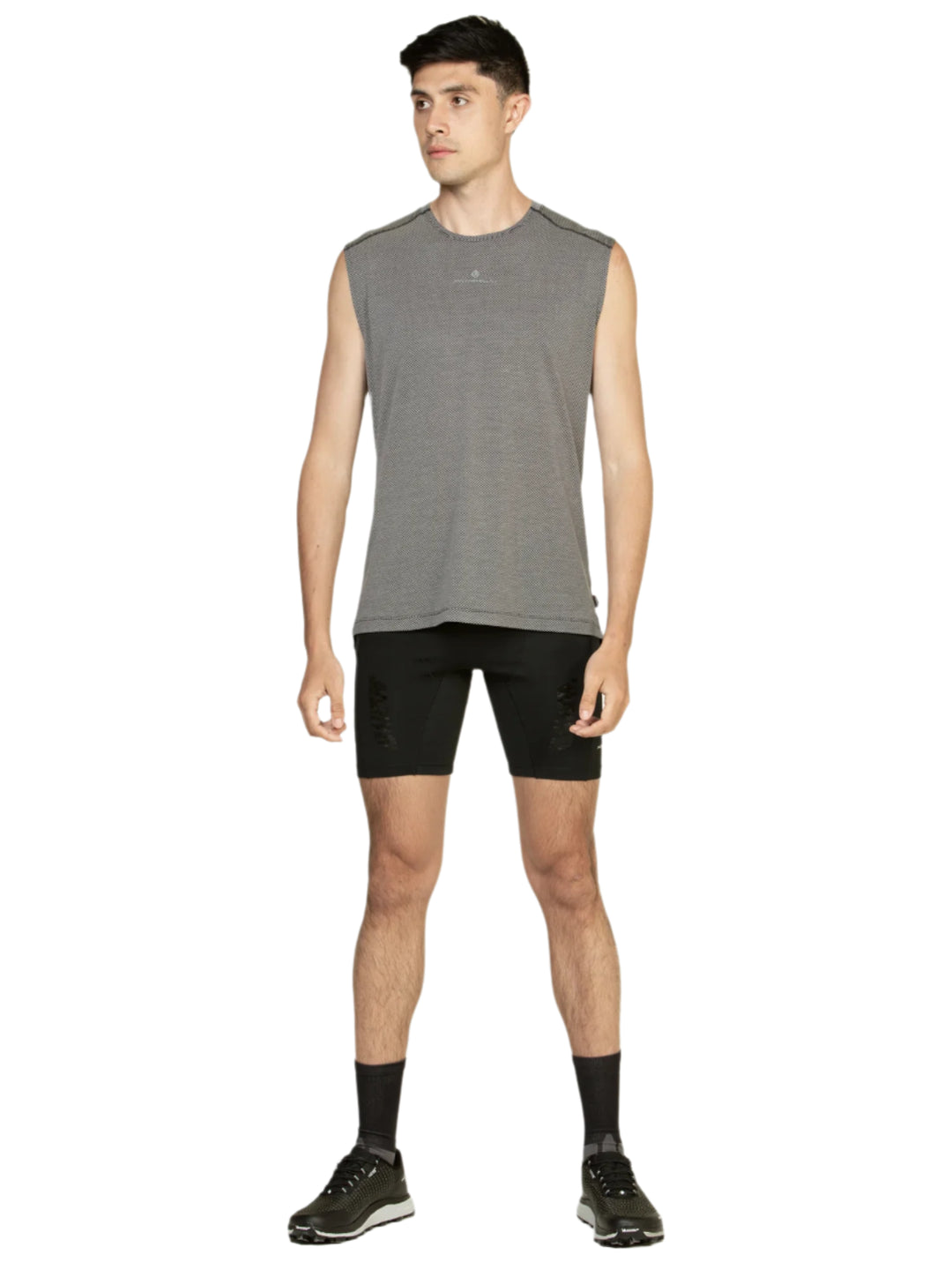 RonHill Mens Tech Golden Hour Tank - Black Matrix - SS25