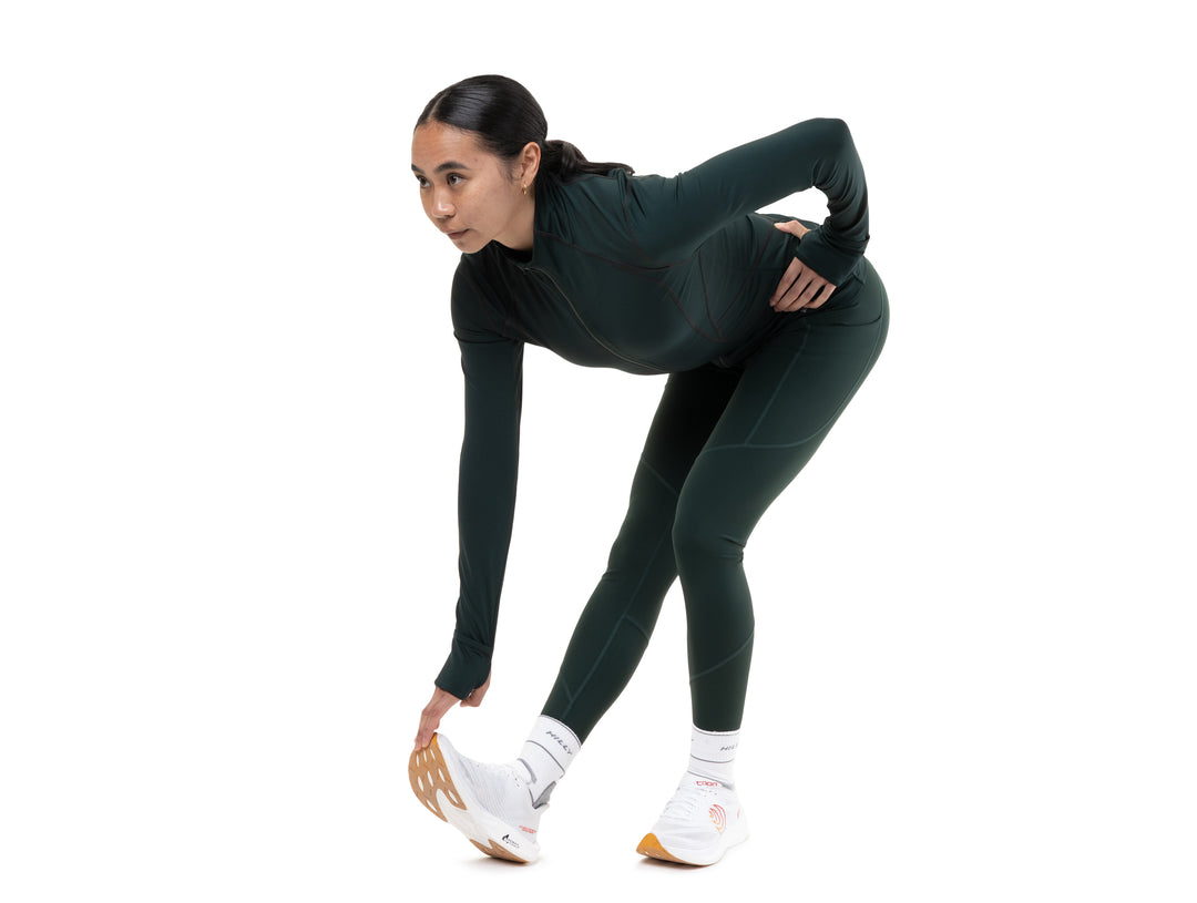 RonHill Womens Tech Tight - Dark Laurel - SS26