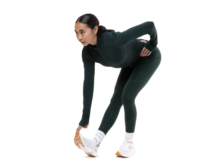 RonHill Womens Tech Tight - Dark Laurel - SS26