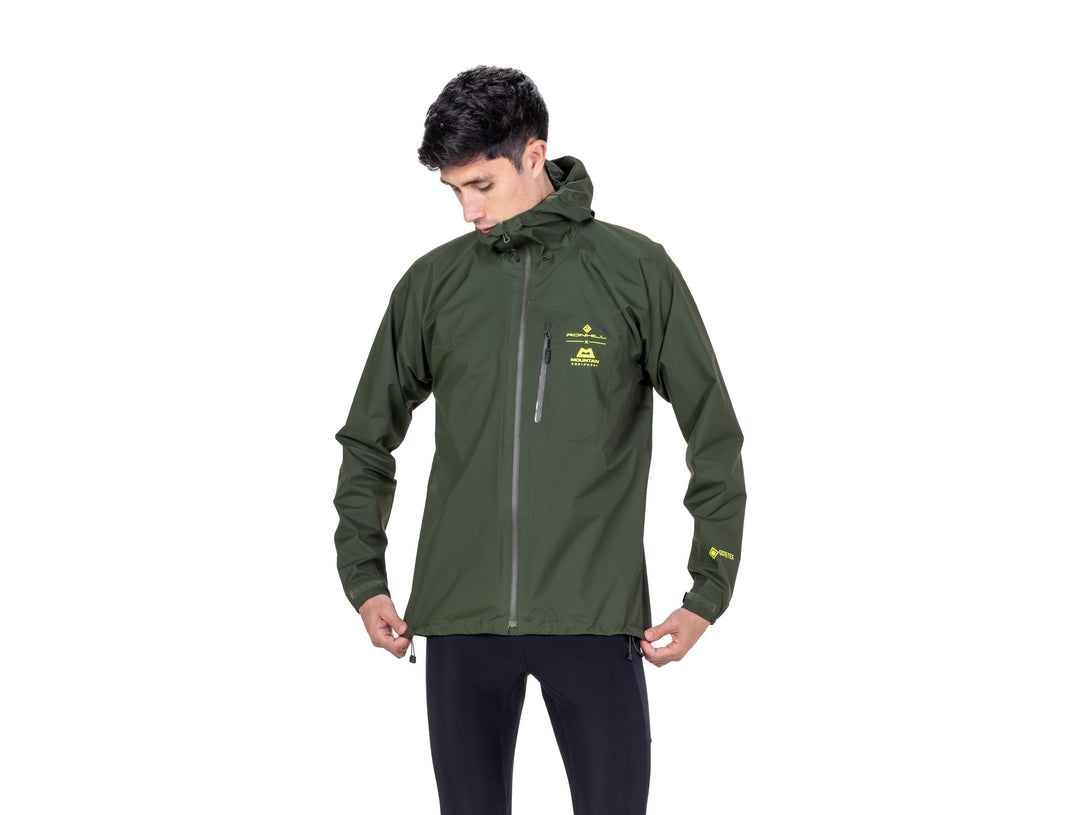 RonHill Mens Tech Gore-Tex Waterproof Mercurial Jacket 2 - Kelp/Zest - AW26