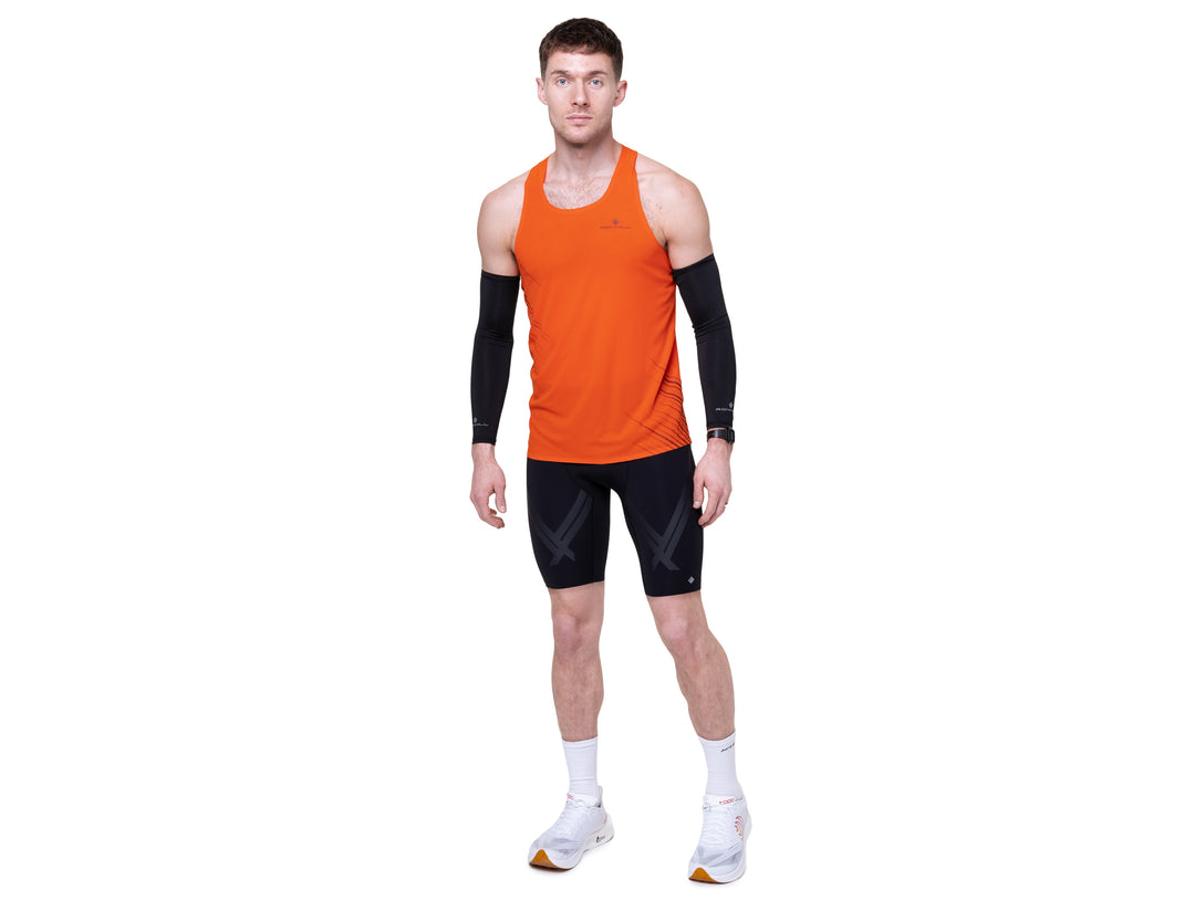 RonHill Mens Tech Race Half Tight - All Black - SS26