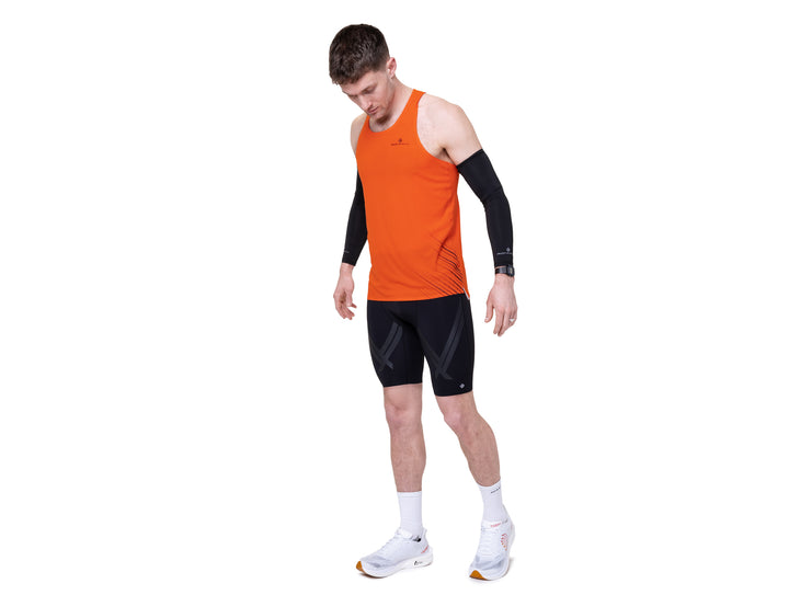 RonHill Mens Tech Race Half Tight - All Black - SS26