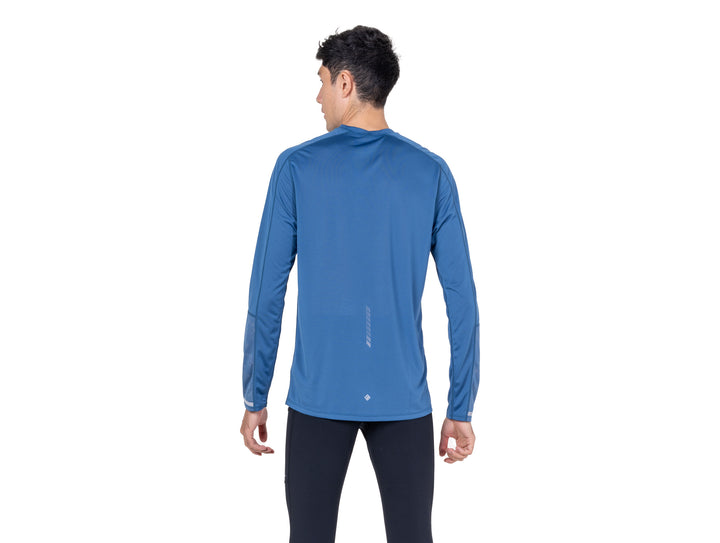 RonHill Mens Tech Reflect L/S Tee - Glacier/Reflect - AW26