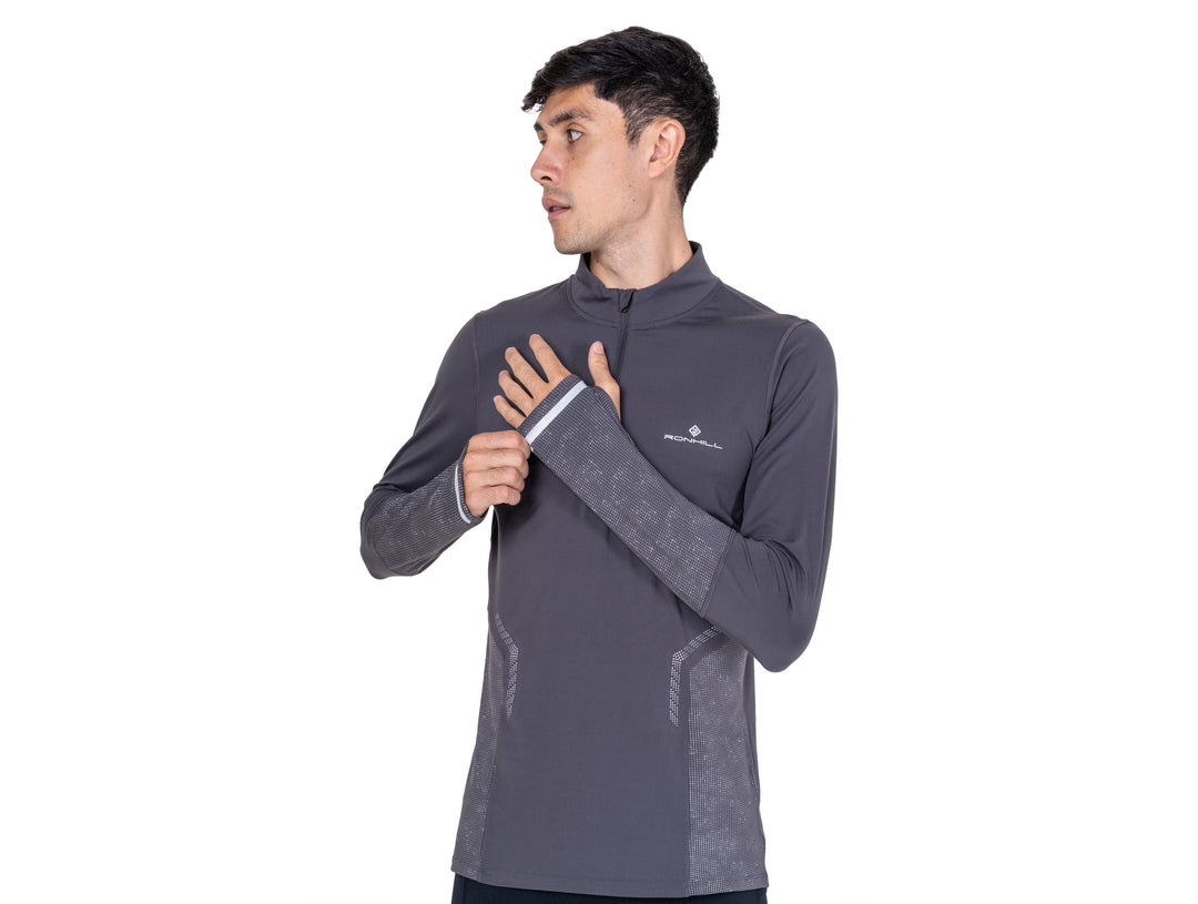 RonHill Mens Tech Reflect 1/2 Zip - Oxide/Reflect - AW26