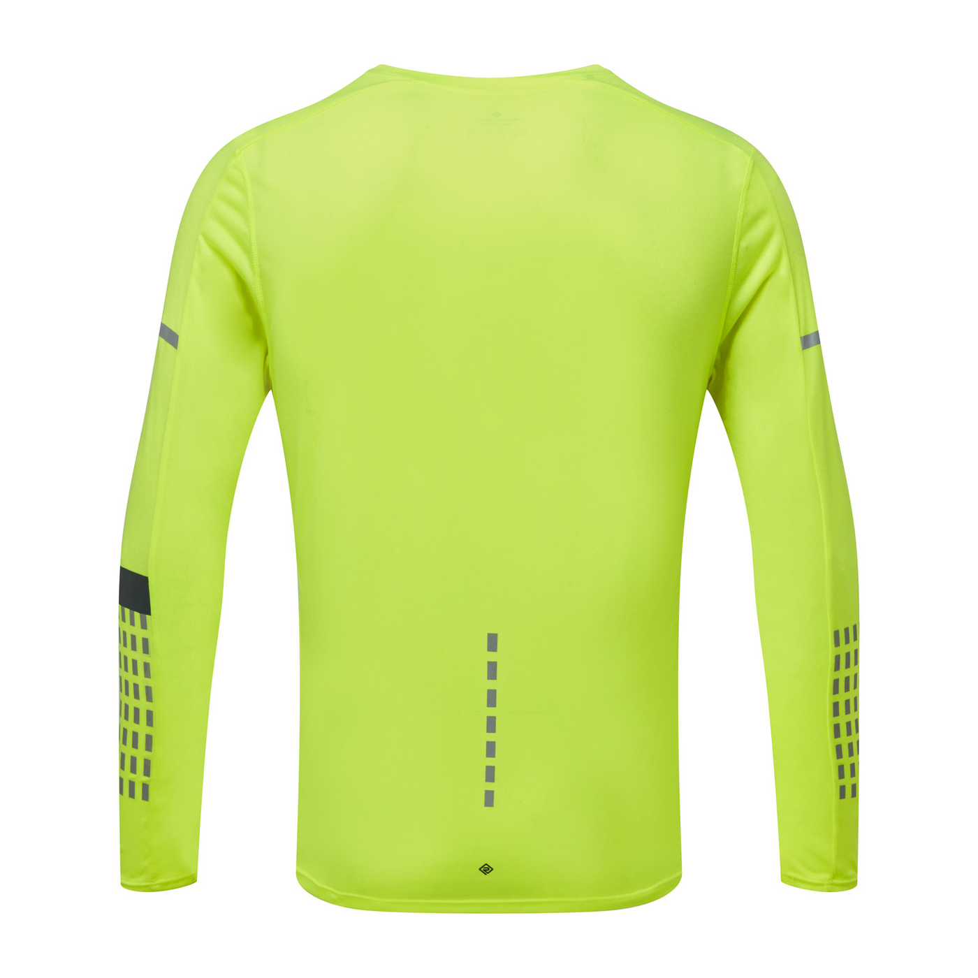 RonHill Mens Tech Afterhours L/S Tee - Fluo Yellow/Charcoal/Reflect