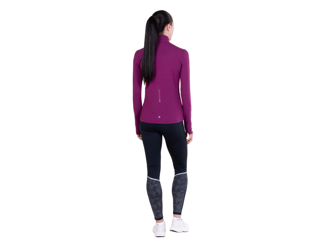 RonHill Womens Tech Reflect 1/2 Zip - Blackcurrant/Reflect - AW26