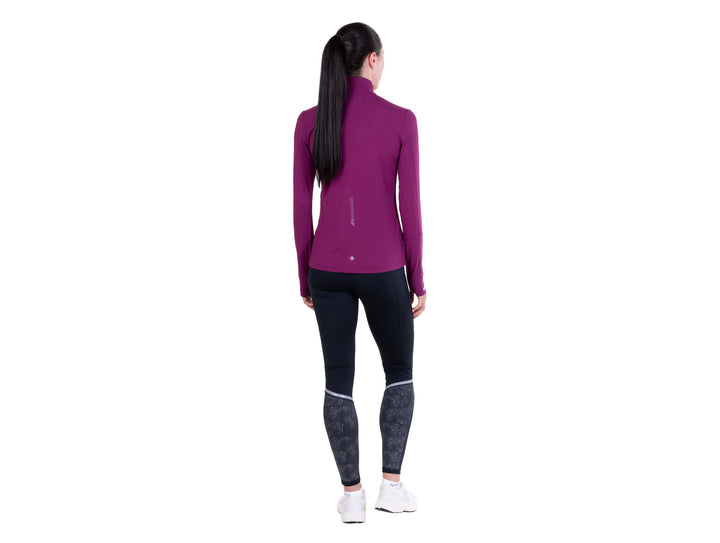 RonHill Womens Tech Reflect 1/2 Zip - Blackcurrant/Reflect - AW26