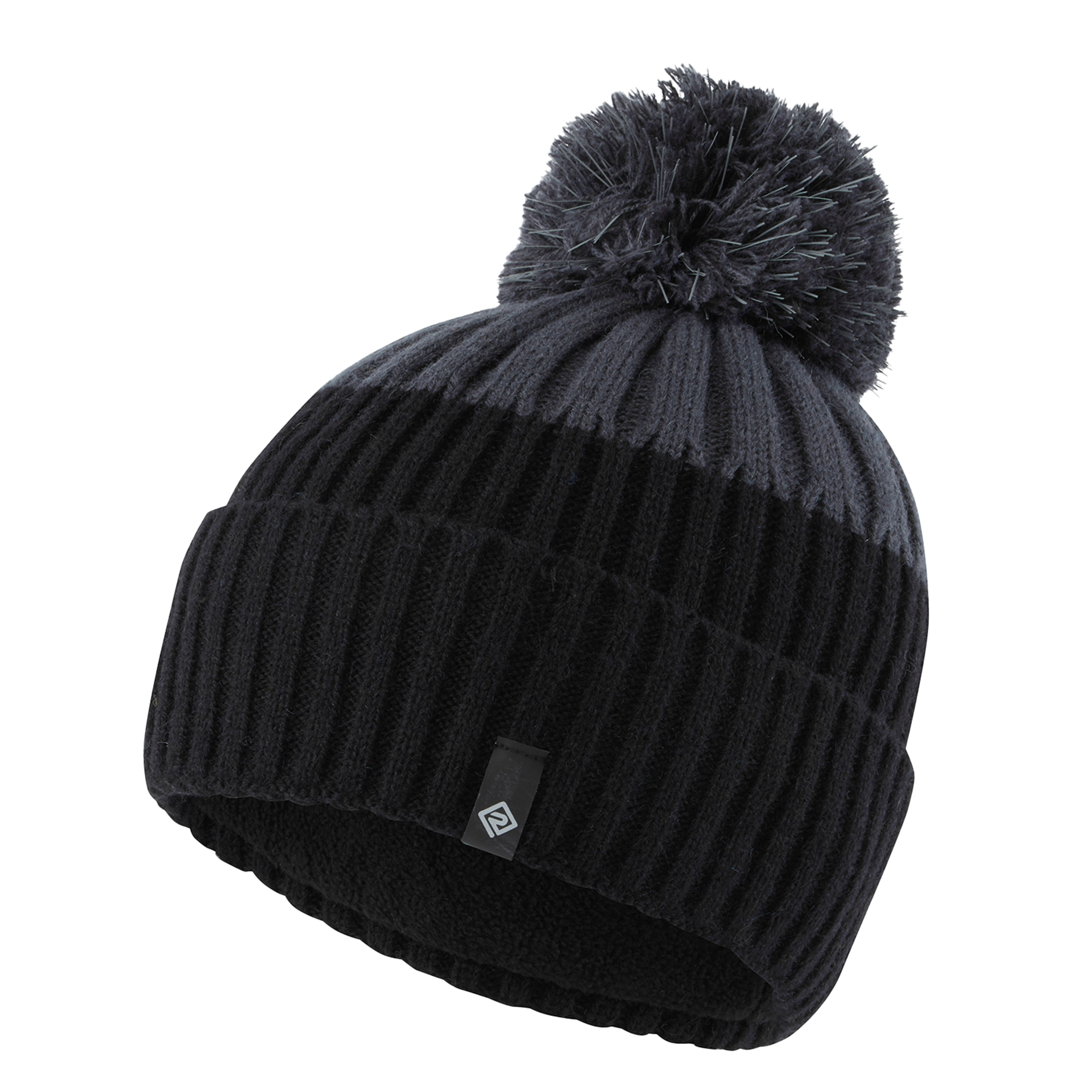 RonHill Bobble Hat - Black/Charcoal