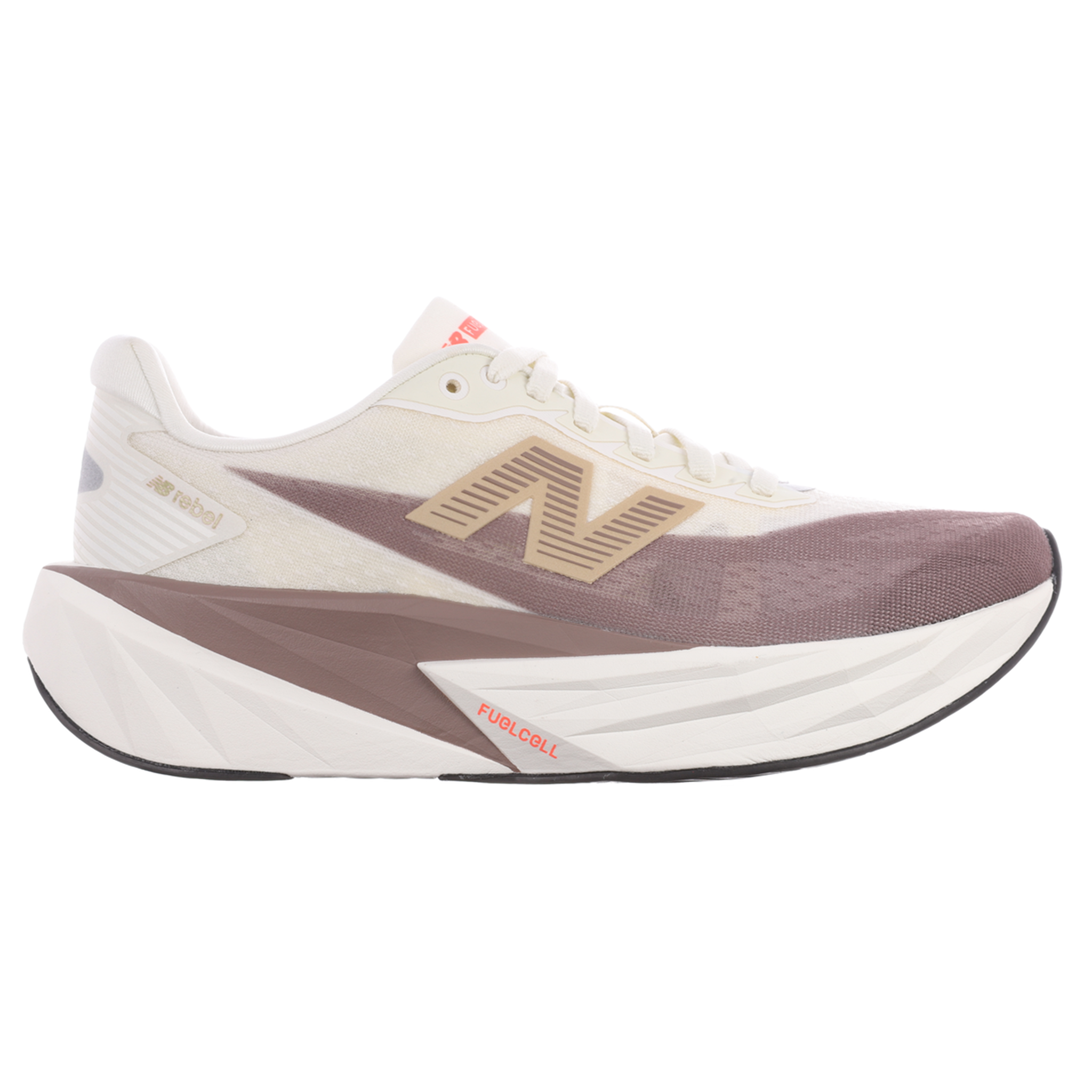 New Balance Womens FuelCell Rebel V5 - Angora/Earth Shadow/Sea Salt - Neutral - AW25
