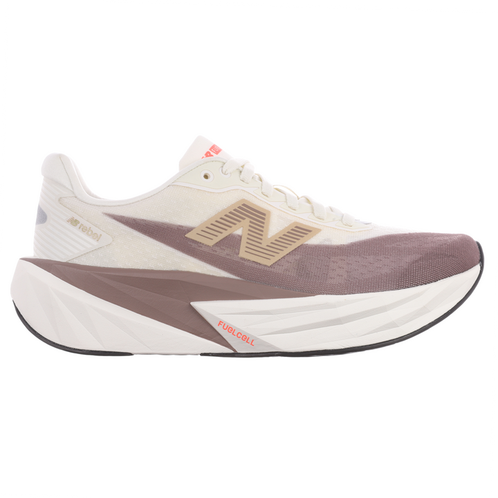 New Balance Womens FuelCell Rebel V5 - Angora/Earth Shadow/Sea Salt - Neutral - AW25