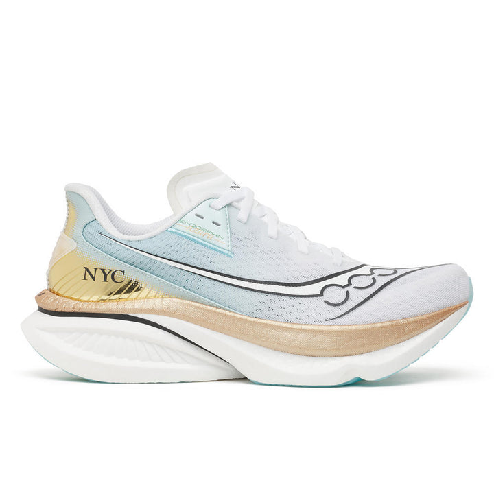 Saucony Mens Endorphin Azura New York - White/Gold - Neutral - AW26