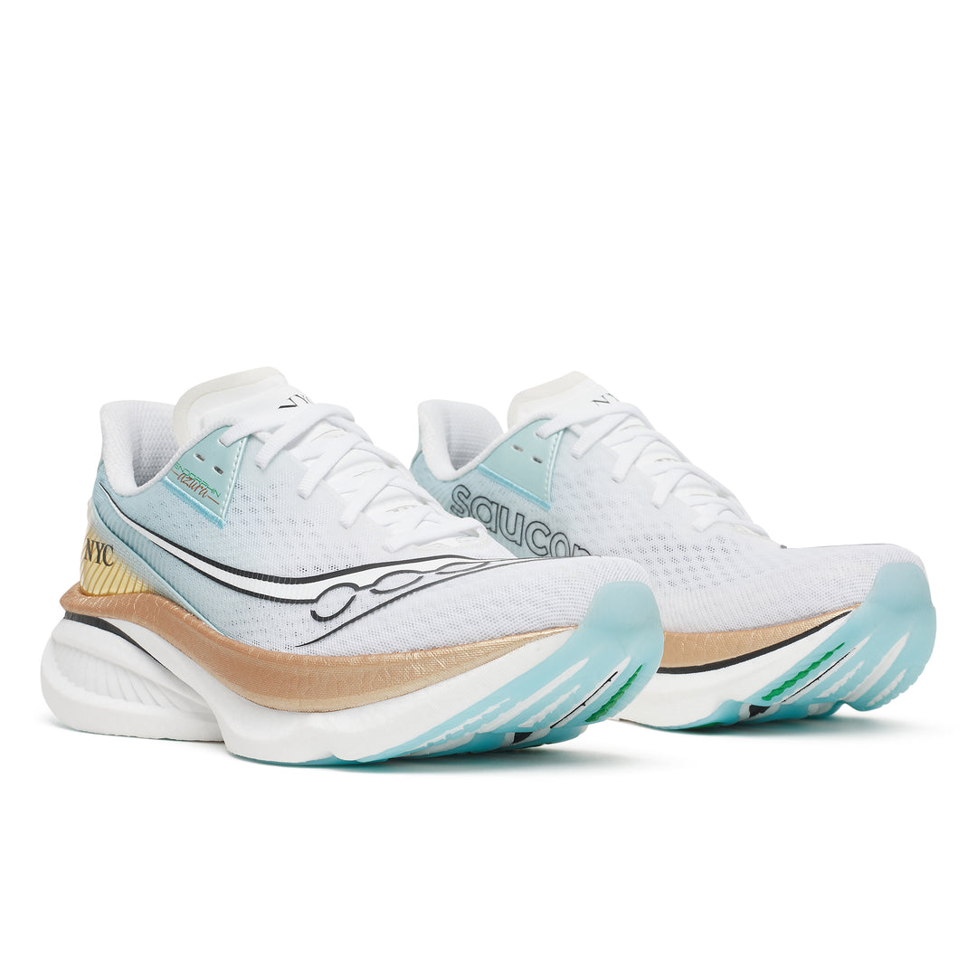Saucony Mens Endorphin Azura New York - White/Gold - Neutral - AW26