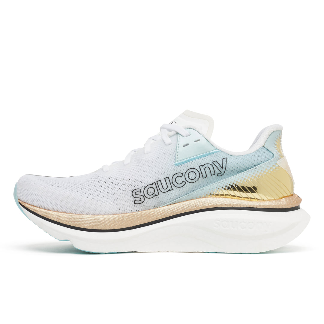 Saucony Mens Endorphin Azura New York - White/Gold - Neutral - AW26