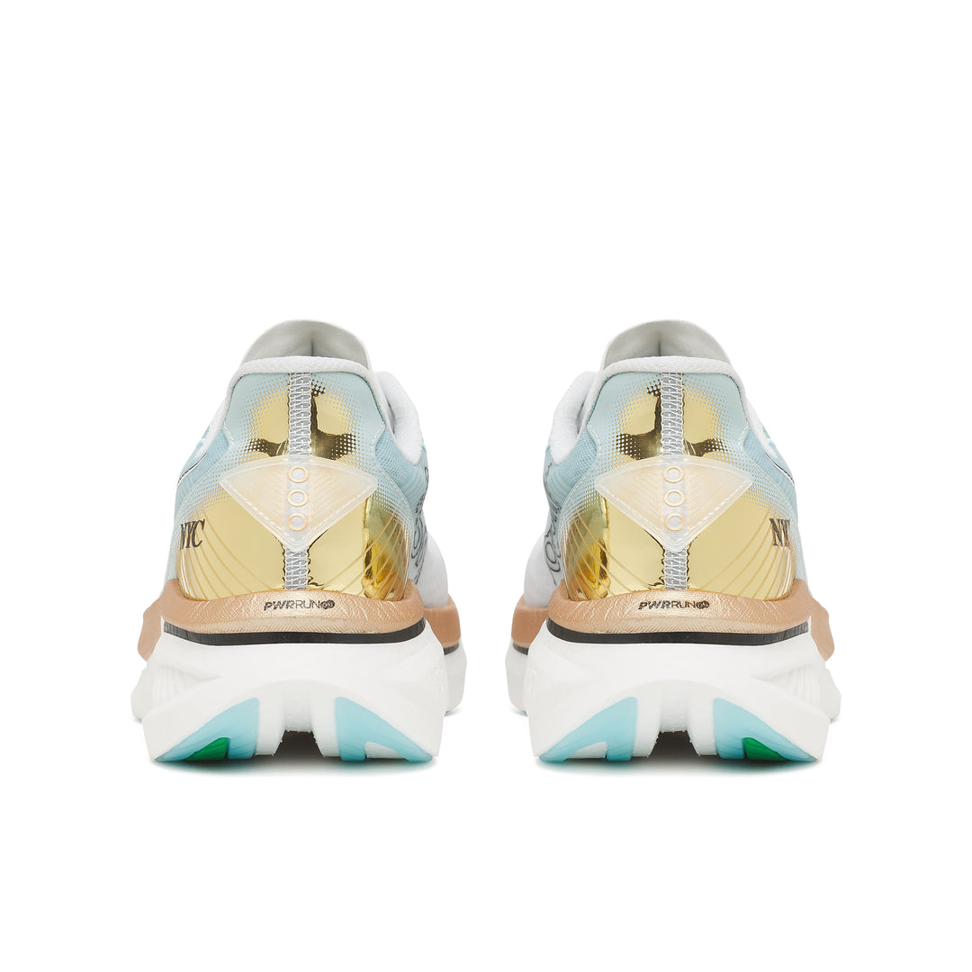 Saucony Mens Endorphin Azura New York - White/Gold - Neutral - AW26