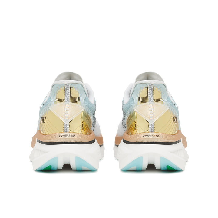 Saucony Mens Endorphin Azura New York - White/Gold - Neutral - AW26