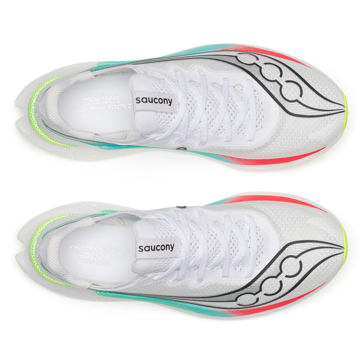 Saucony Mens Endorphin Pro 5 - White/Multi - Neutral - AW26