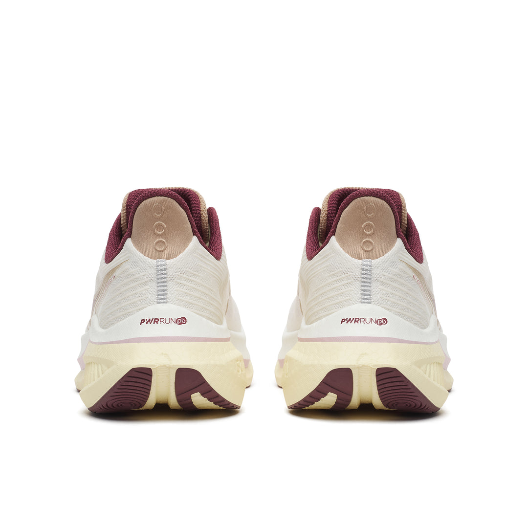 Saucony Womens Endorphin Speed 5 - Ivory/Maroon - Neutral - AW26