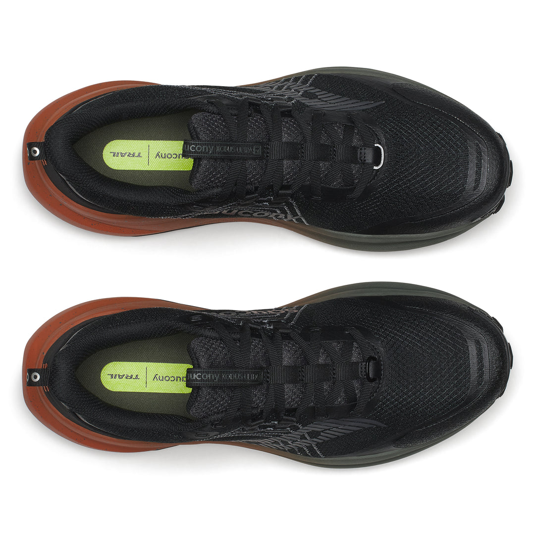 Saucony Mens Xodus Ultra 4 - Black/Rust- Trail - AW26