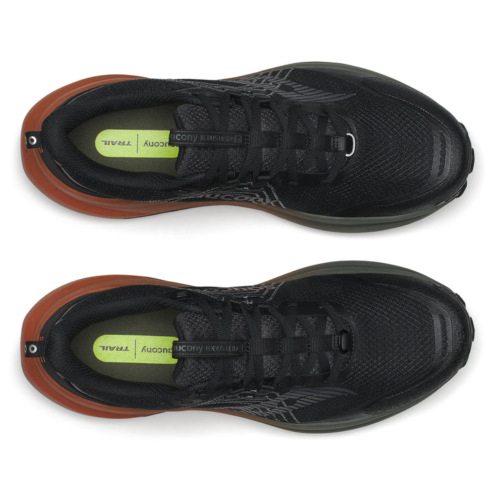 Saucony Mens Xodus Ultra 4 - Black/Rust- Trail - AW26