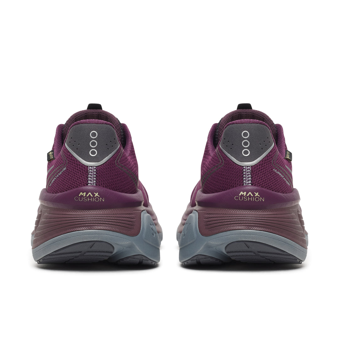 Saucony Womens Hurricane 26 GTX - Eggplant/Cinder - Stability - AW26