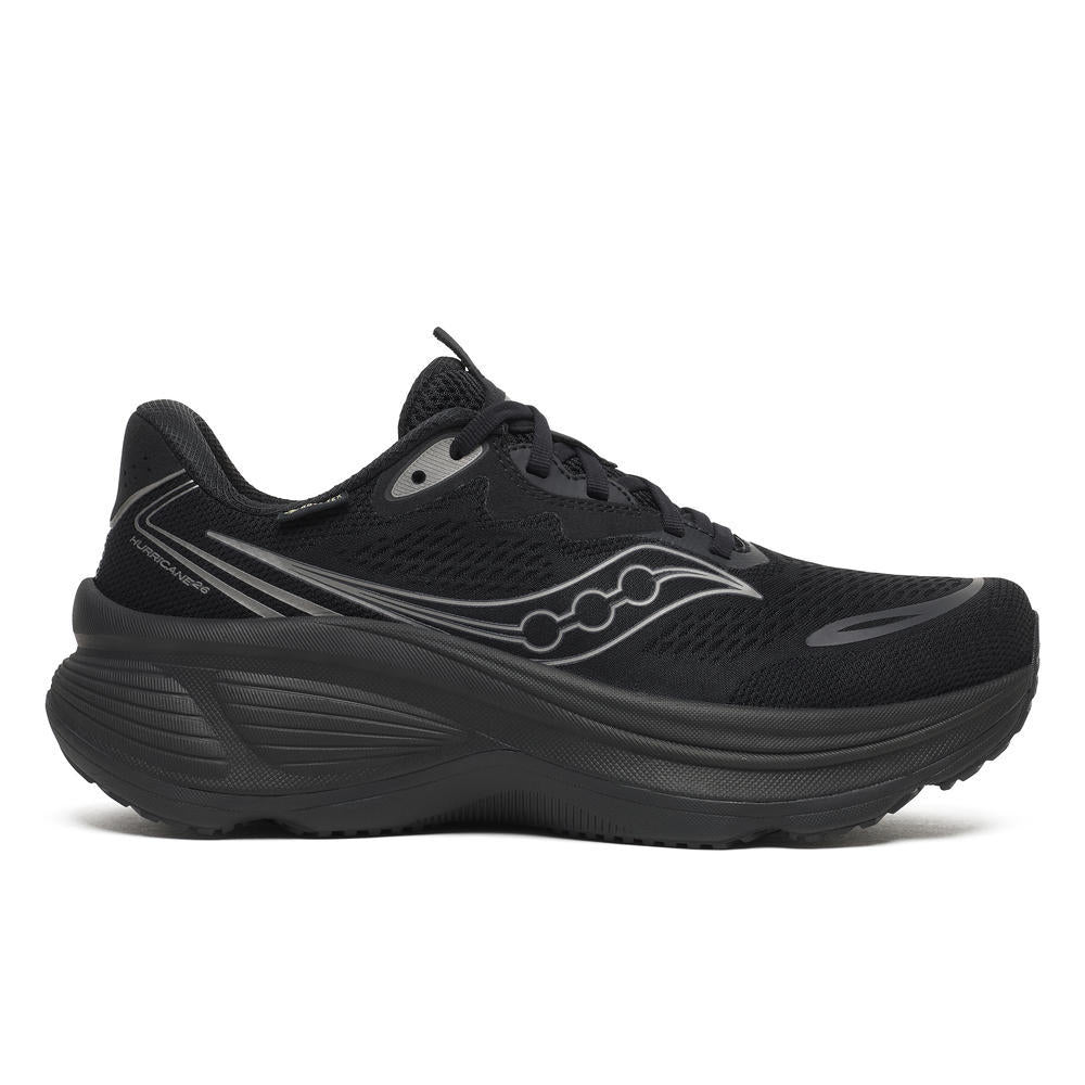 Saucony Mens Hurricane 26 GTX - Triple Black - Stability - AW26