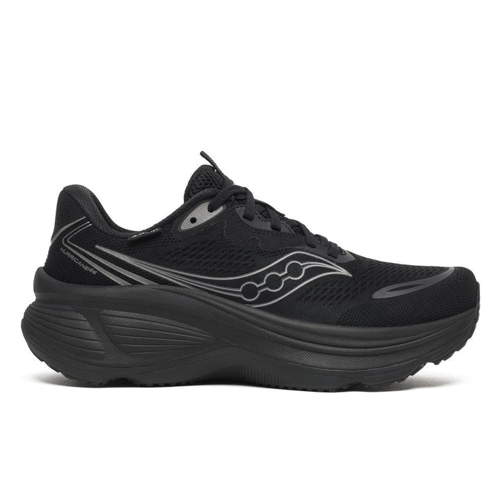 Saucony Mens Hurricane 26 GTX - Triple Black - Stability - AW26