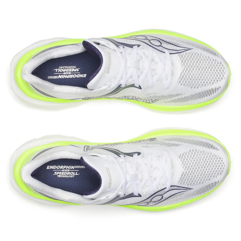 Saucony Mens Endorphin Speed 6 - White/Citron - Neutral - SS27
