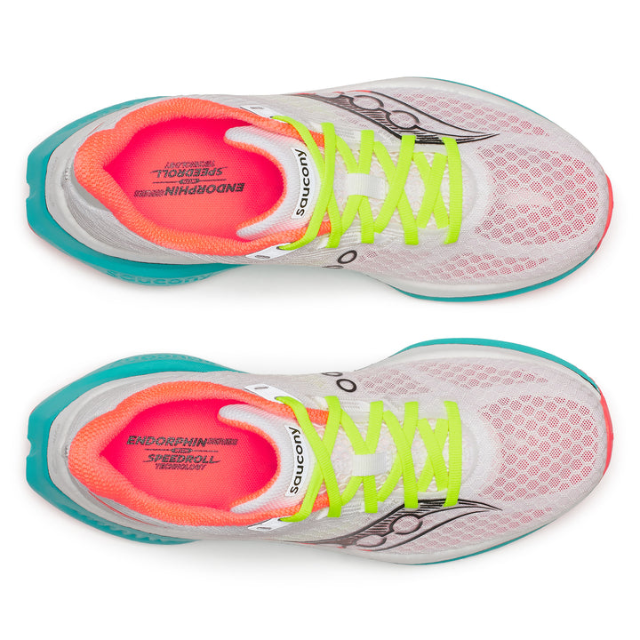 Saucony Mens Endorphin Speed 5 - White/Mutant - Neutral - AW25