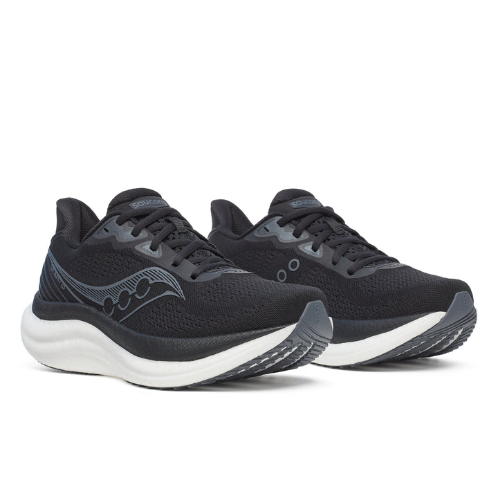 Saucony Mens Triumph 23 - Black/White - Neutral - SS26