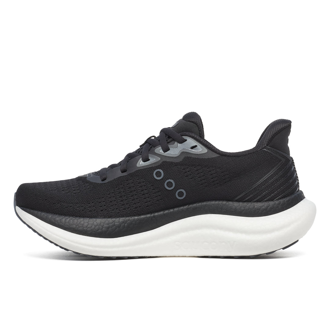 Saucony Mens Triumph 23 - Black/White - Neutral - SS26