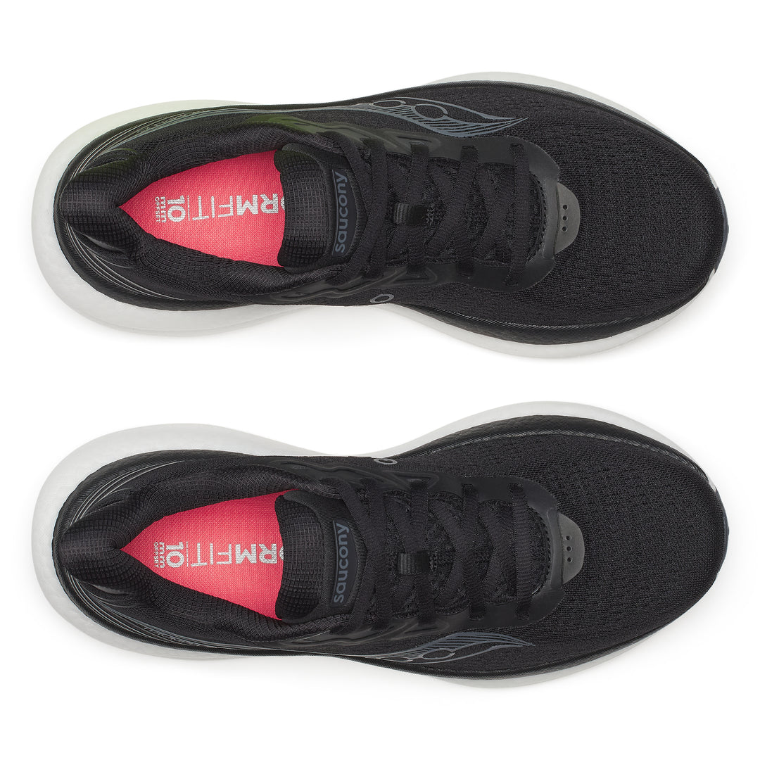 Saucony Mens Triumph 23 - Black/White - Neutral - SS26