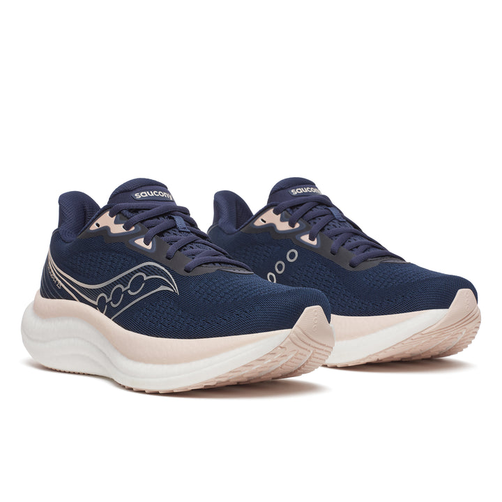 Saucony Womens Triumph 23 - Navy/Cameo - Neutral - AW25