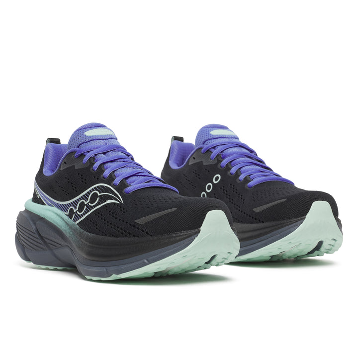 Saucony Womens Hurricane 25 - Black/Calm - Stability - SS26