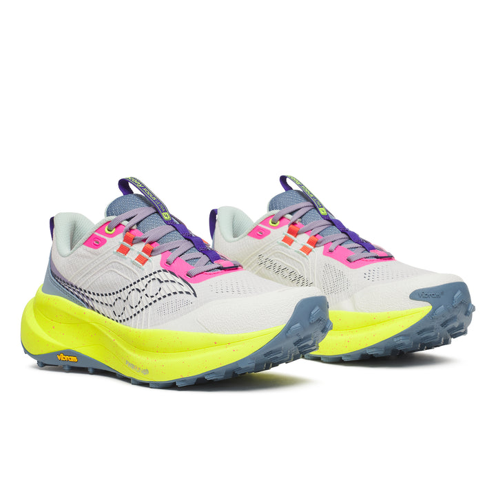 Saucony Damen Xodus Ultra 4 – Weiß/Zitrone – Trail – SS26