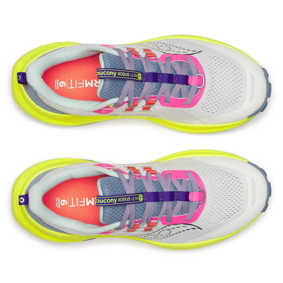 Saucony Damen Xodus Ultra 4 – Weiß/Zitrone – Trail – SS26