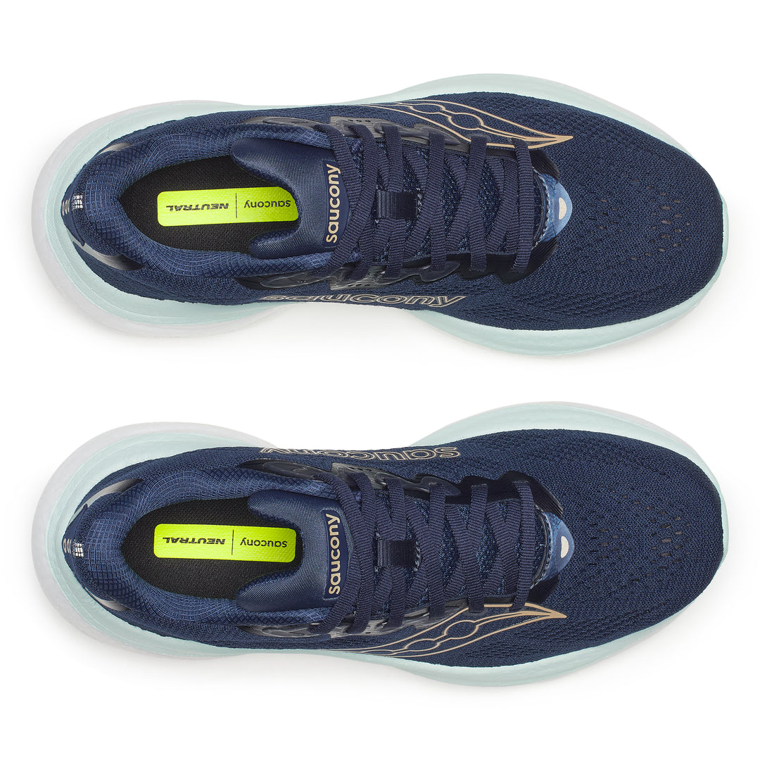 Saucony Womens Ride 19 - Marine/Aqua - Neutral - SS26