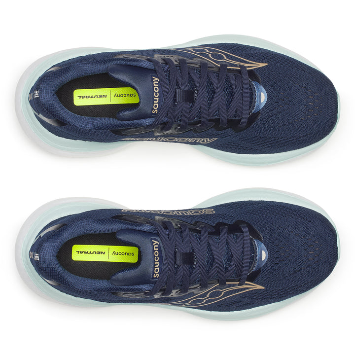Saucony Womens Ride 19 - Marine/Aqua - Neutral - SS26