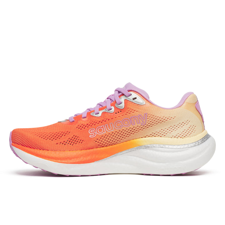 Saucony Womens Ride 19 - Fire/Orchid - Neutral - SS26