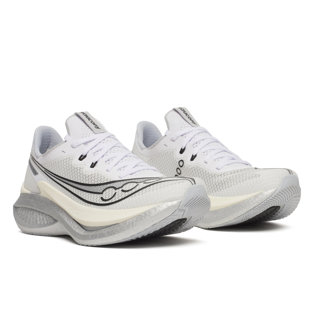 Saucony Womens Endorphin Pro 5 - White/Black - Neutral - SS26