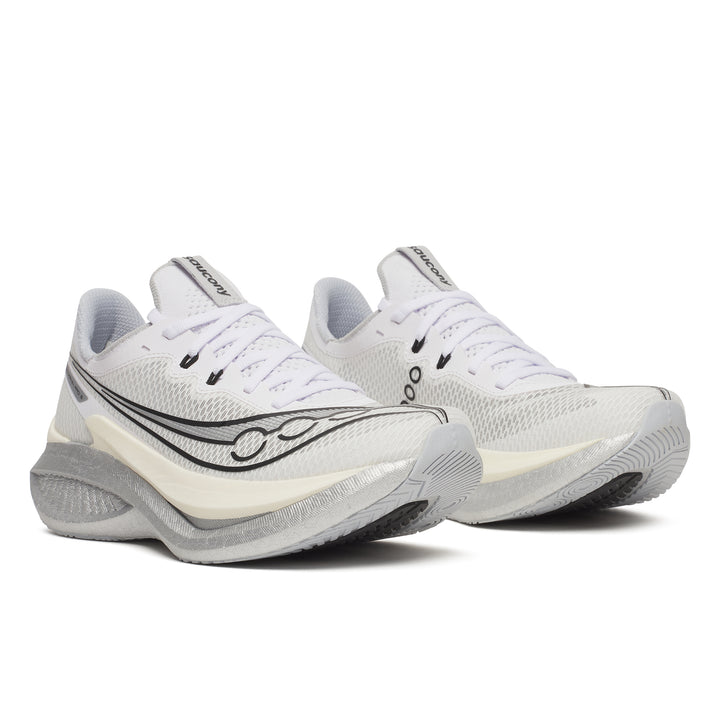 Saucony Womens Endorphin Pro 5 - White/Black - Neutral - SS26
