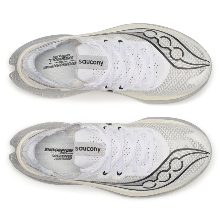 Saucony Womens Endorphin Pro 5 - White/Black - Neutral - SS26