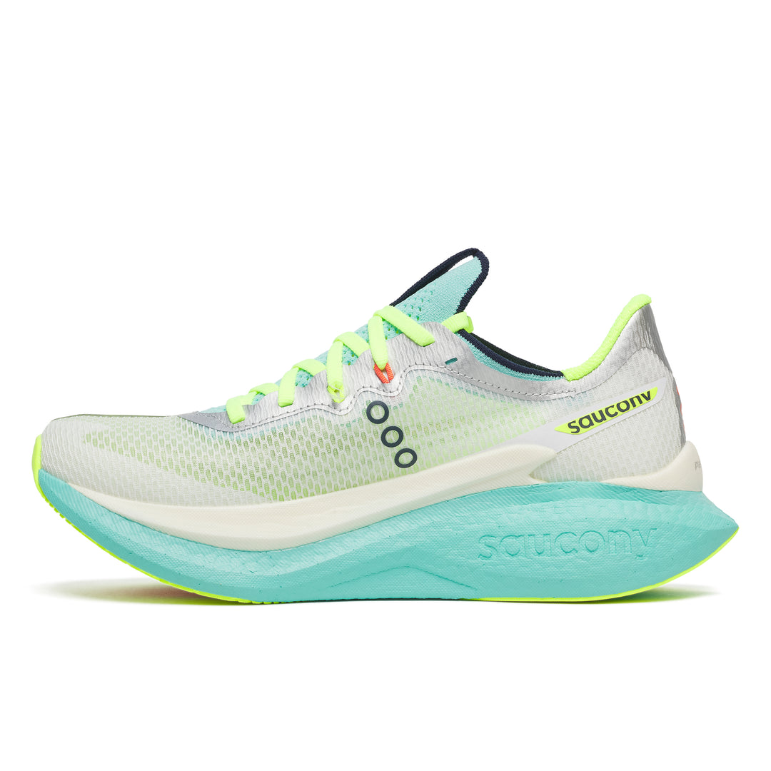 Saucony Womens Endorphin Pro 5 - White/Splash - Neutral - SS26