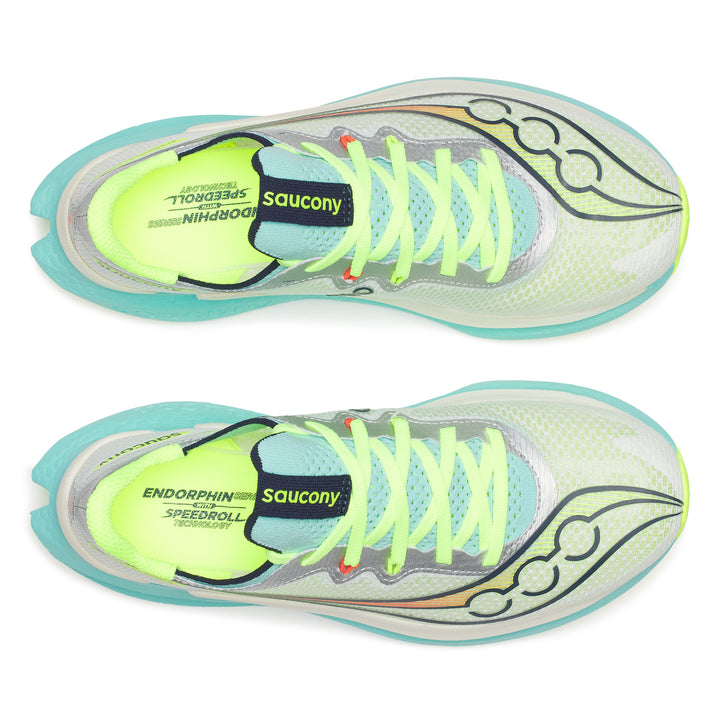 Saucony Womens Endorphin Pro 5 - White/Splash - Neutral - SS26