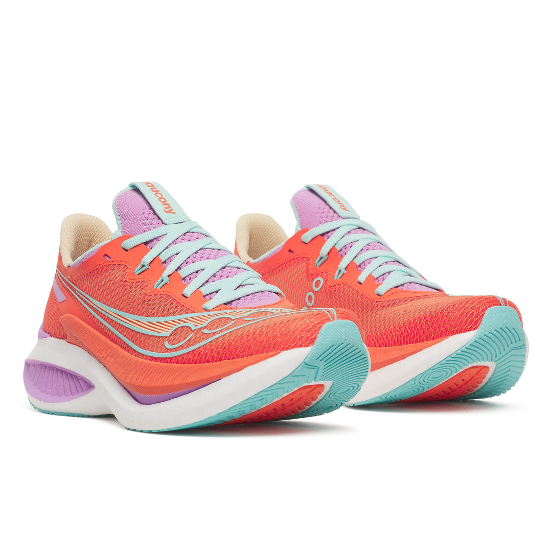 Saucony Womens Endorphin Pro 5 - Fire/Orchid - Neutral - SS26