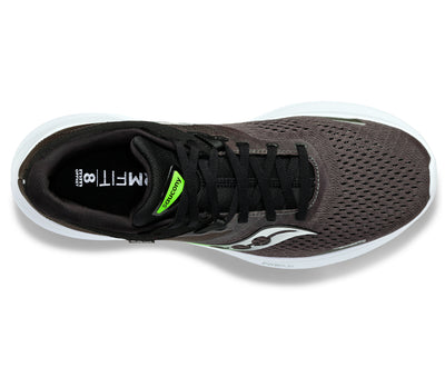 Saucony Mens Ride 16 - Umbra/Slime - Neutral