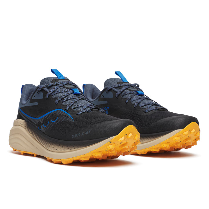 Saucony Mens Xodus Ultra 3 - Black/Dusk - Trail - SS25