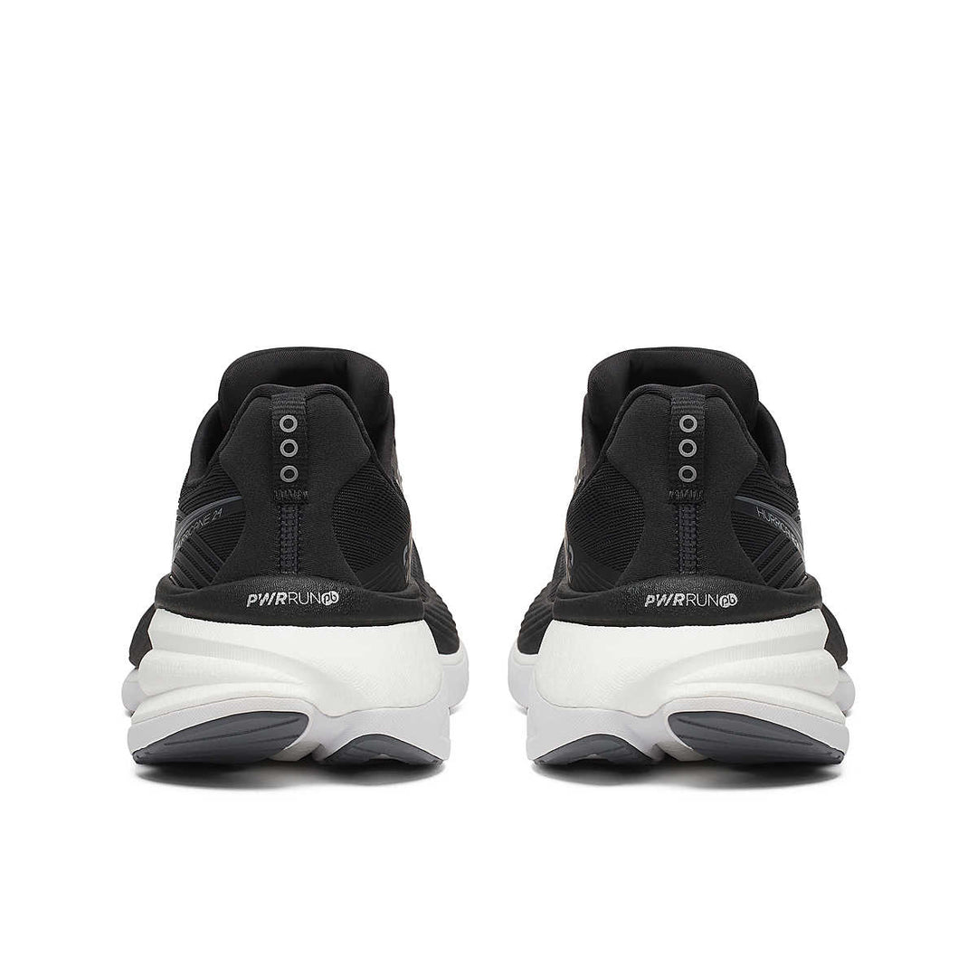 Saucony Womens Hurricane 24 - Black/Carbon - Stability