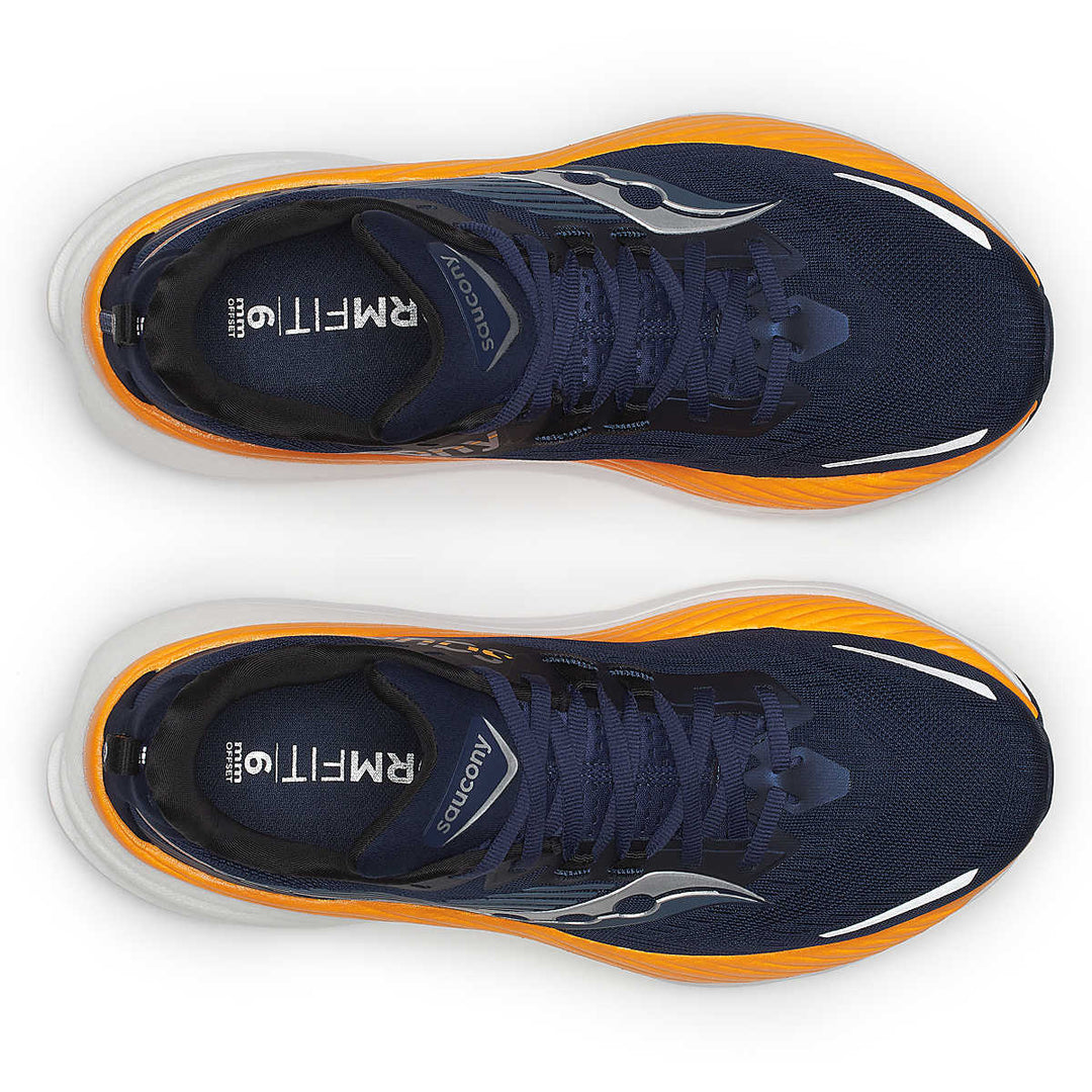 Saucony Mens Hurricane 24 - Navy/Peel - Stability